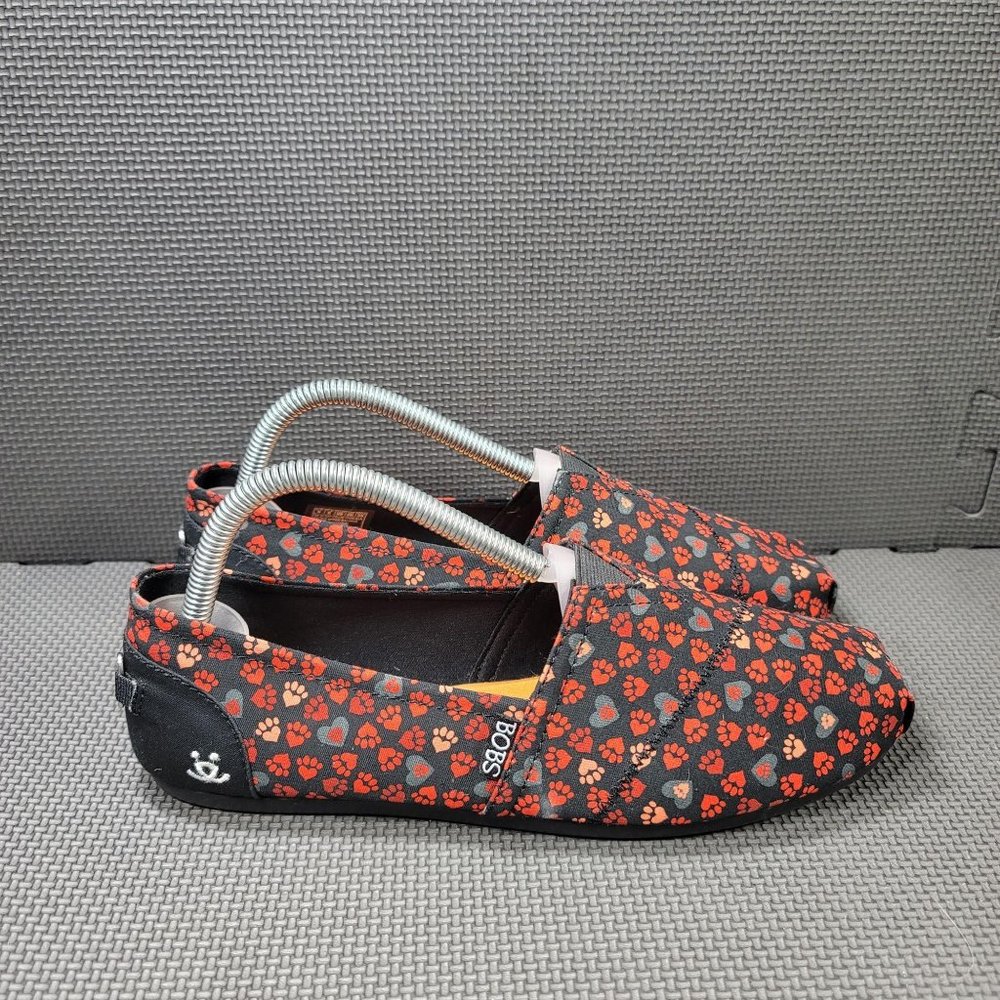 Womens Sz 9 Red Skechers Bobs Plush Finger Flats